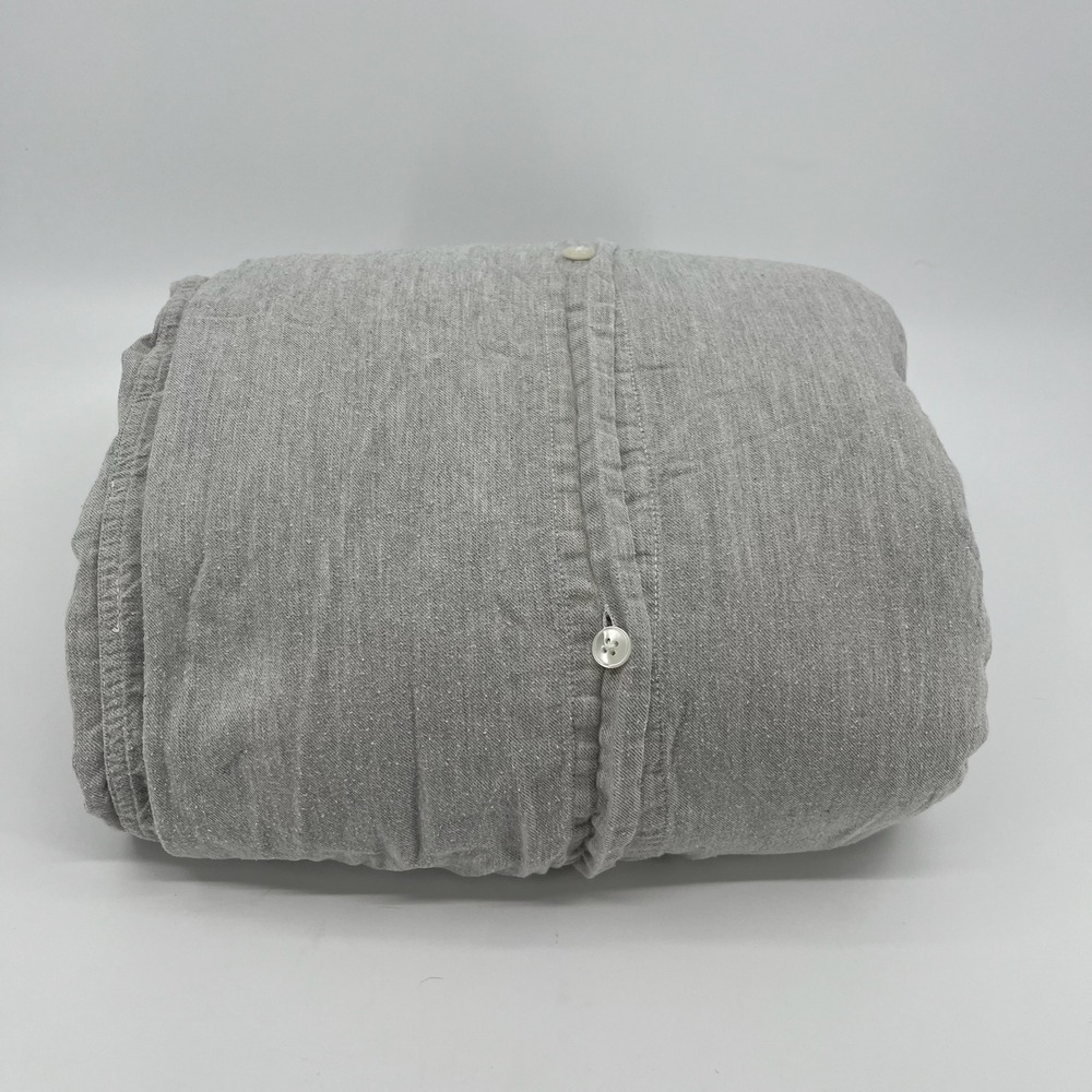 Brooklinen Heathered Cashmere Duvet Cover King Cali King Cotton Made in Portugal
